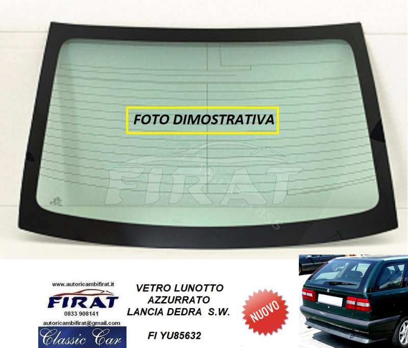 VETRO LUNOTTO LANCIA DEDRA S.W. AZZURRATO